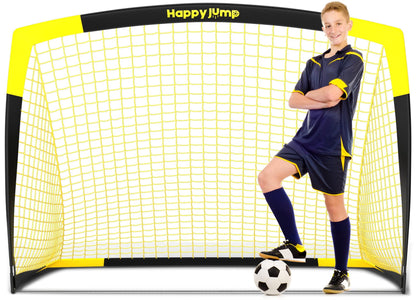 Happy Jump Soccer Goal Pop Up Foldable Soccer Net for Backyard