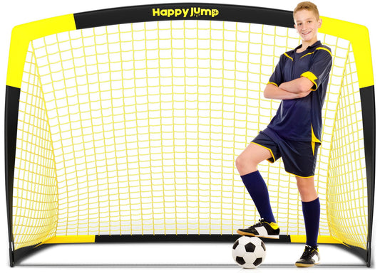 Happy Jump Soccer Goal Pop Up Foldable Soccer Net for Backyard