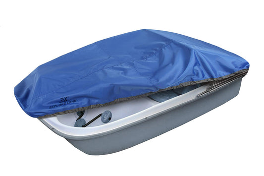 MAVO Fade Resistant Pedal Boat Cover - Waterproof 600D Heavy Duty Outdoor 3 or 5 Person Paddle Boat Protector, Blue